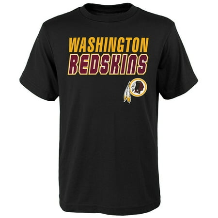 Redskins Santa - Youth Charcoal Washington Redskins Outline T-Shirt