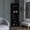 Black, variant on Particle Board Modern Bar Cabinet | For Primary Living | Spacious Storage with Five Shelves
