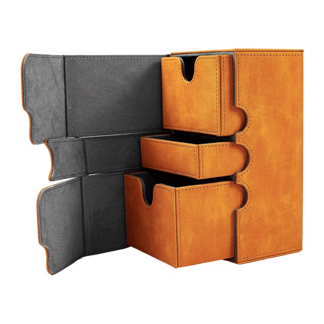 Tarjetero Portátil Macarena Estuche de Almacenamiento para Tarjetas Naranja