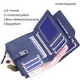 thumbnail image 4 of Cartera vintage para mujer, cartera larga de gran capacidad, cartera elegante y linda., 4 of 5