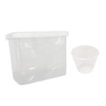 thumbnail image 1 of DOLITY Grain Storage Box Durable Rice Bucket Rice Storage Container for Nuts Pet Food S clear, 1 of 9