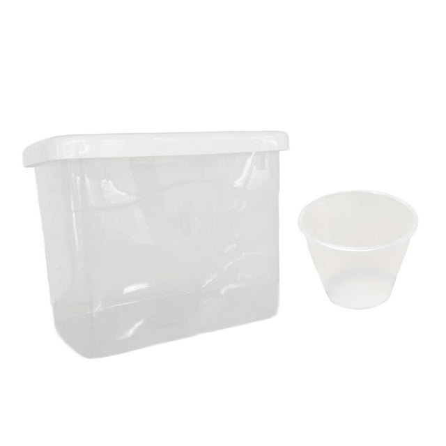 Contenedor de almacenamiento de arroz de 7,5 kg, gran capacidad, resistente al polvo. claro