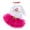 Hot Pink, variant on Cathalem Baby Girls First Cotton Short Sleeve Romper + Princess Tutu Skirt + Headband Clothes Set Red 3-6 Months
