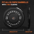 thumbnail image 4 of GIKPAL High Bounce Olympic Weight Plates, Durable Rubber Black, 2 Count, 20 lbs, 4 of 8