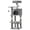 Light Gray, variant on CONCETTA 44in Multi Level Cat Tree Tower,Cat Scratching Posts with Large Top Perch and Hammock,Black Red