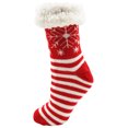 thumbnail image 5 of Fluffy Thermal Sherpa Slipper Socks, 3 Pairs for Women, Ultra Soft Christmas Winter Non Skid (Pack E), 5 of 6