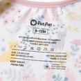thumbnail image 6 of PatPat Baby Girl Pajamas Viscose from Bamboo 2-Way Zip Fold-Over Foot Cuffs Baby Sleepers, 6 of 11