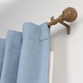 thumbnail image 4 of Mainstays 3/4" Carved Faux Wood Ball Single Curtain Rod, 25-84", Walnut, 4 of 7