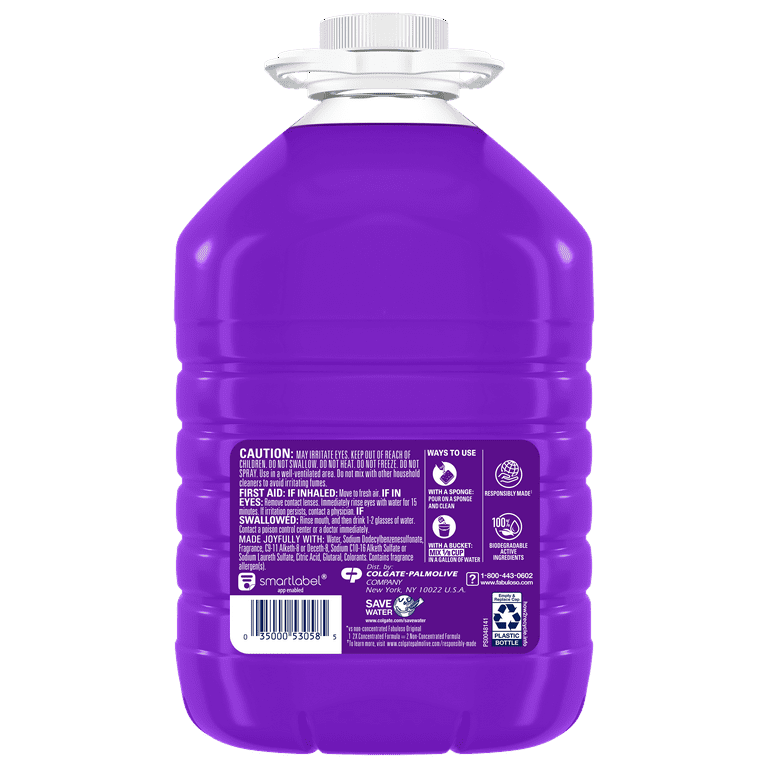 Fabuloso Multi-Purpose Cleaner, 2X Concentrated Formula, Lavender Scent, 128 oz