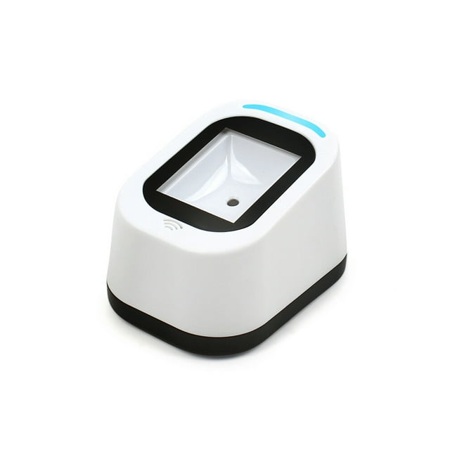 Wired Barcode Scanner USB Versatile Scanning Hands-free Scan QR Code 1D&2D Code Reader for Supermarkets/Stores (White)