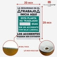 thumbnail image 2 of TRADESAFE La Seguridad En El Trabajo Inicia Aqui, Days Without Accident Sign 20” x 28”, 40 Mil Aluminum Wall Sign, 2 of 4