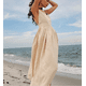 thumbnail image 4 of Bornladies-Vestido largo de primavera y verano para mujer, traje holgado de estilo playero, Vintage, liso, con tirantes, Sexy, con cuello en V, para fiesta, 4 of 5