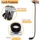 thumbnail image 3 of Candado - Candado de cadena - Con candado de combinación - 80 cm - Para patinetes, scooters y bicicletas eléctricas - Negro, 3 of 5