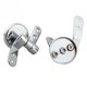 thumbnail image 3 of 4X Bisagras de Asiento de Inodoro de Reemplazo de Aleacion Juego de Montajes Chrome con Accesorios Tornillos, 3 of 8