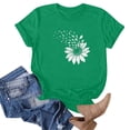 thumbnail image 4 of Fznquz Women Tops on Sale under $10 2025 Casual Short Sleeve Tees Green Summer Crewneck Graphic Womens Spring Blouses, 4 of 5