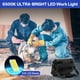 thumbnail image 3 of Luz de Trabajo LED Recargable 12000 mAh, 10000 lm con Base Magnética, 4 Modos y Soporte Ajustable, Lámpara Portátil para Mecánicos, Camping, Pesca y Reparación de Automóviles, 3 of 8