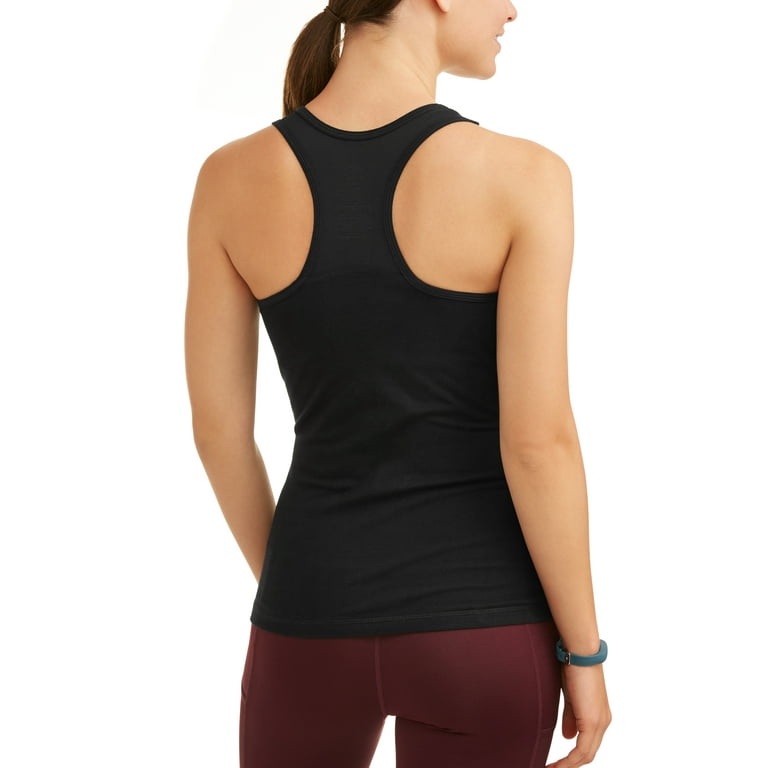 Athletic Works Women's V-Neck Racerback Tank Top with Back Mesh