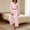 Pink women's 2 piece lounge set a1, variant on sdhkgrrt Women's 2 Piece Pajama Set Collared Long Sleeve Top Wide Leg Pants Solid Casual Matching Outfits Stretchy Comfy Lounge Set Fall Winter Tracksuit Clothing, Black XL