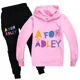 thumbnail image 2 of Nuevos pantalones con capucha para niños de primavera y otoño, traje de 2 piezas, conjuntos de ropa para niñas pequeñas, trajes deportivos para niños, dibujos animados A para ropa Adley, 2 of 5