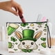 thumbnail image 1 of Bolsa de cosméticos con forma de conejito de Pascua para el Día de San Patricio, neceser portátil de moda para mujer, neceser multifuncional para guardar pintalabios., 1 of 6