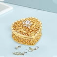 thumbnail image 4 of Joyero en forma de corazón Yinane Soporte para almacenamiento de Joyas Oro, 4 of 8