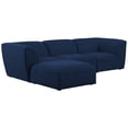 thumbnail image 2 of Meridian Furniture Miramar Navy Durable Linen Textured Modular Sectional, 2 of 19