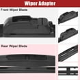 thumbnail image 5 of Unique Bargains 3 Pcs 26" 24" 14" Front Rear Windshield Wiper Blade Set Fit for Honda Pilot with J / U Hook Black, 5 of 5