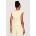 thumbnail image 4 of Women's Metallic Button Front Crepe Knit Waistcoat, 4 of 4