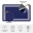 thumbnail image 4 of Navy Blue Geometric Doormat Outdoor Entrance 24"x36", White Greek Key Farmhouse Absorb Moisture Dirt Door Mats, Non-Slip Rubber Backing Floor Mats Indoor, Low-Profile Front Door Rugs, 4 of 9