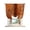 Burnt Orange, variant on Purple Tie Up Curtains for Kitchen Windows,Adjustable Rod Pocket Valance 45 Inch Short, Retro Oil Painting Modern Abstract Art Aesthetics Window Treatment Balloon Roman Blind Shade, 52" x 45"