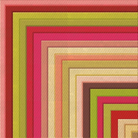 Ahgly Company Indoor Square Patterned Bee Yellow Area Rugs, 5' Square
