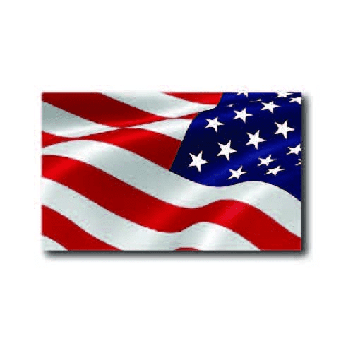 Weathered American Flag Reverse Magnet Decal 3x5 Heavy Duty for Car Truck or SUV 
