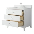 thumbnail image 4 of Vanity Art 36" Bathroom Vanity with Sink and Engineered Marble Top, Freestanding Storage Cabinet with 3 Drawers, 4 of 9
