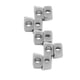 thumbnail image 1 of Insertos de carburo cementado CNC, 10 piezas de insertos de torneado, insertos de carburo cementado negros, insertos de fresado de paralelogramo, elegantes y modernos, 1 of 8