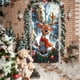 thumbnail image 1 of Linnome 35x71 Inch Santa Claus Door Decoration, Christmas Pattern Door Cover for Indoor Outdoor Use, Holiday Decor, 1 of 6