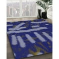 thumbnail image 2 of Ahgly Company Indoor Rectangle Patterned Purple PAT2952X Area Rugs, Swatch Sample, 2 of 6