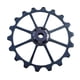 thumbnail image 1 of Desviador trasero de bicicleta, polea de rodillo guía de rueda jockey, rodamientos de cerámica, Negro, 1 of 8