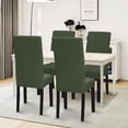 thumbnail image 2 of Juego de 4 fundas para sillas de comedor Easy-Going, elásticas, de color verde grisáceo, 2 of 7