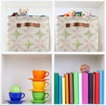 thumbnail image 6 of Yayeee Canvas Storage Basket with Handles for Shelves Fabric Bins Closet Organizer, Pastel Pink Geometric, 6 of 8