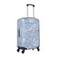 thumbnail image 3 of Kll White Bule Glitter Luggage Cover Suitcase Cover Suitcase Protector (Luggage not included)-Medium, 3 of 8