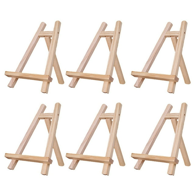 Coofit Table Top Easel Wood: 6PCS Tabletop Display Easel Art Craft Painting Easel Stand