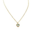 thumbnail image 3 of Collar con colgante de amor TUNC circón de diamante completo azul claro Sencillez, 3 of 5