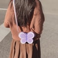 thumbnail image 6 of Jiibva Butterfly-Themed Mini Crossbody Bag, Silicone Small Purse with Colorful Strap, 6 of 7