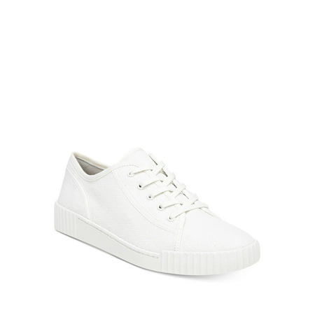 

VINCE. Womens White Removable Insole Ribbed Lightweight Breathable Wyeth Round Toe Platform Lace-Up Sneakers 6.5 M