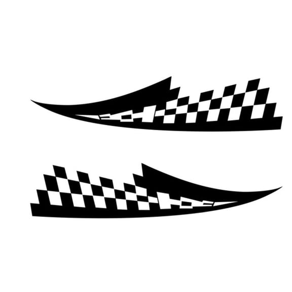 EUBUY Car Hood Decorative Sticker PVC Universal Auto Body Decoration Decal DIY Styling Accessory for Cars Vans SUVs Trucks Black