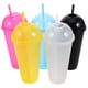 thumbnail image 1 of 5 vasos de plástico con tapas tipo cúpula y ranura para pajita, para agua, para fiestas, bebidas frías, café, té, postres, batidos, frutas con burbujas, 1 of 7
