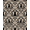 Beige Black, Pattern 1, variant on ODIKA Witchy Bordered Repeating Gothic Border Goth Halloween Spooky Playful Expressive Non-Slip Chair-Friendly for Dining Room, Large Office, Lounge