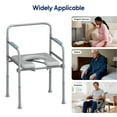 thumbnail image 5 of Bluelog Foldable Bedside Commode Chair,  Raised Toilet Seat, Shower Chair with Handle, Easy Installation, 5 of 12