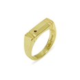 thumbnail image 1 of LBG British Made 18k Yellow Gold Natural Garnet Mens Band Ring - 25 size options - Size 6, 1 of 6
