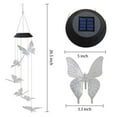 thumbnail image 2 of Solar Wind Chime Light, EpicGadget Solar Powered Color Changing LED Hanging Butterfly Wind chime Light for Outdoor Indoor Gardening Yard Pathway Decoration (Clear Wing), 2 of 5